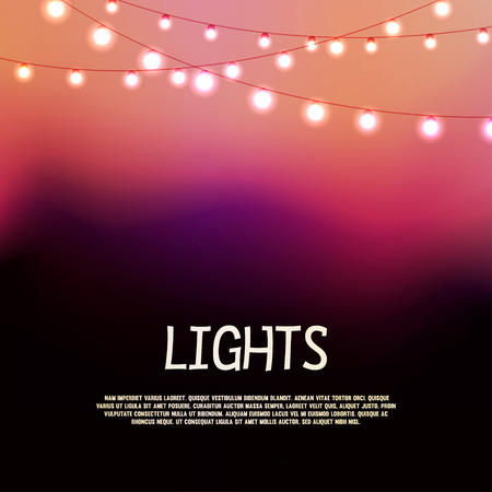 Abstract background with glowing lightsのイラスト素材