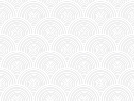 White relief circle scales seamless backgroundのイラスト素材