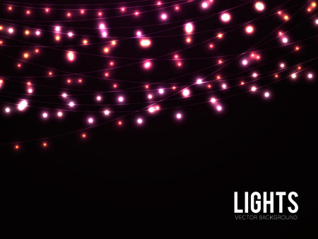 Abstract background with glowing lightsのイラスト素材