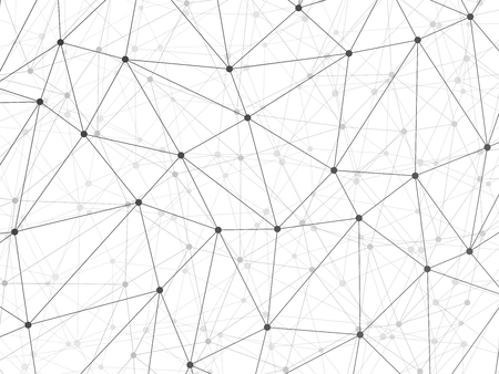Dots with connections, triangles light backgroundのイラスト素材