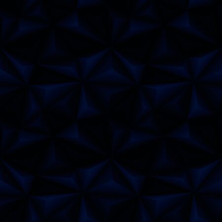 Seamless background with deep blue relief triangles