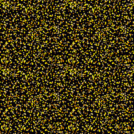 Abstract background with many gold confetti round piecesのイラスト素材