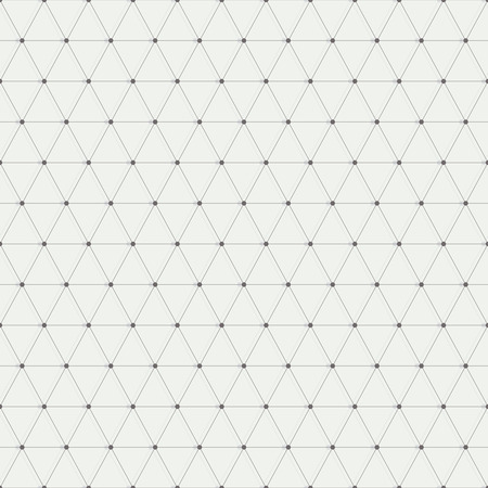 Dots connected with lines, seamless geometric background with trianglesのイラスト素材