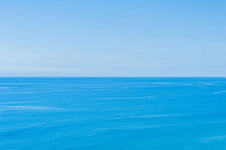 Pacific Ocean -  View of beautiful sky with clear blue seaの写真素材
