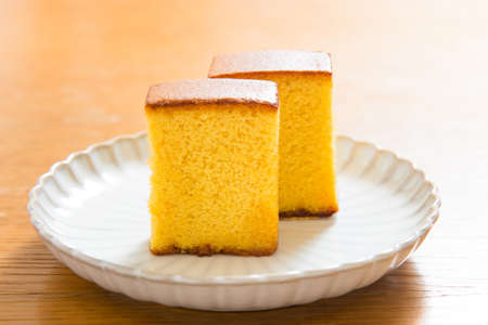 Japanese sponge cakeの写真素材