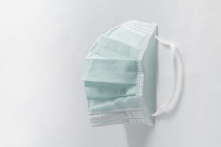 medical face mask and coronavirus protection isolated on a white background,の写真素材