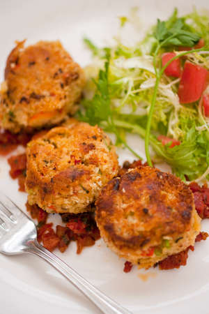 crab cakesの写真素材