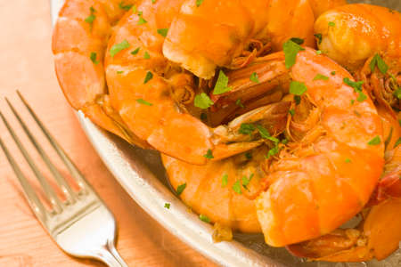 peel and eat shrimpの写真素材