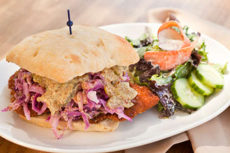 pork cutlet sandwichの写真素材