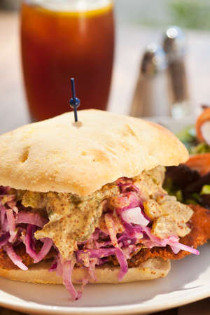 pork cutlet sandwichの写真素材