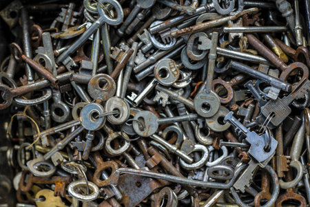 Old keysの写真素材