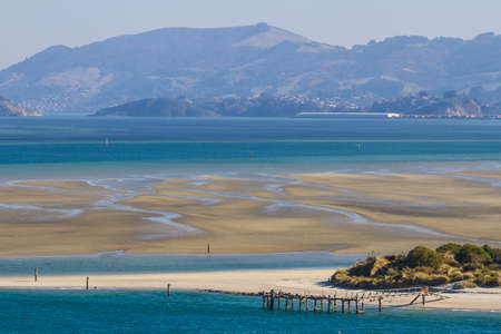Sandbank in the seaの写真素材