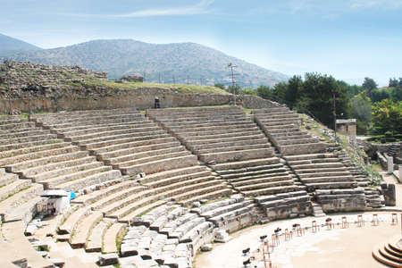 This is a historic theater in Philippi that would have been visited by the Apostle Paul, Silas,...
