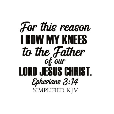 Ephesians 3:14 For this reason I bow my knees to the Father of our Lord Jesus Christの写真素材