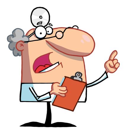Male Doctor Holding A Clipboard And Hollering Male Doctor Holding A Clipboard And Hollering