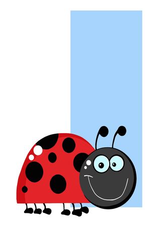 Funny Cartoons Alphabet-I のイラスト素材