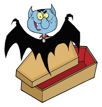 Happy Vampire Out Of The Coffinのイラスト素材