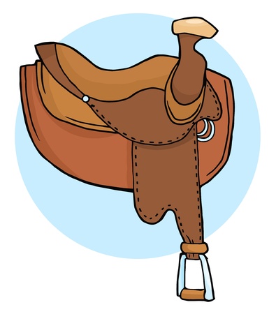 Horse Saddle Illustration の写真素材