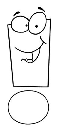 Outlined Exclamation Mark のイラスト素材