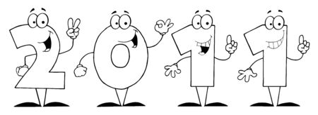 Outline Of 2011 New Year Characters 