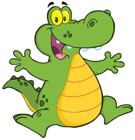 Alligator Jumpingのイラスト素材