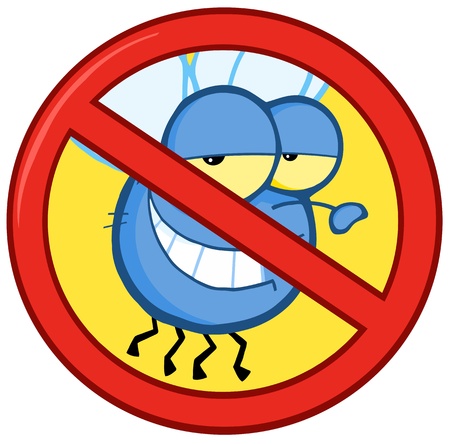 Stop Fly Signのイラスト素材