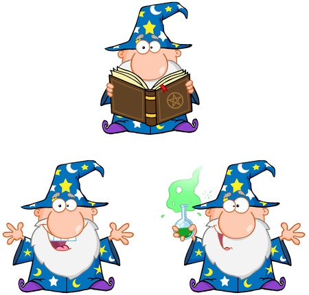 Wizard Cartoon Characters  Collection 2のイラスト素材