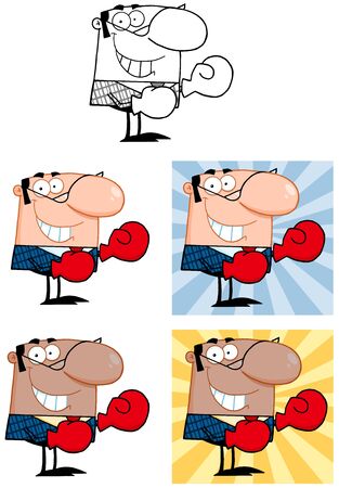 Business Man Cartoon Characters  Collection 4のイラスト素材