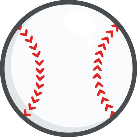 Baseball Ball  Illustration Isolated on whiteのイラスト素材