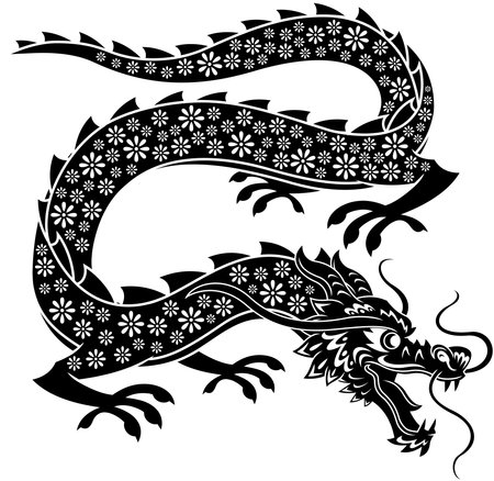 Happy Chinese New Year 2024 Year Of The Dragon Zodiac. Vector Hand Drawn Illustration Isolated On Transparent Backgroundのイラスト素材