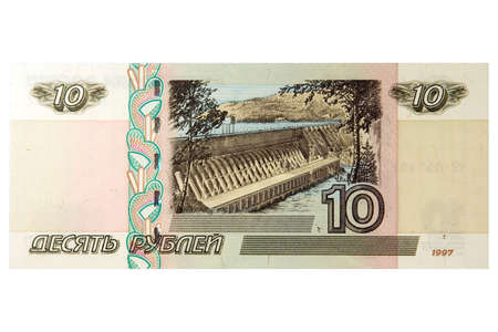 10 russian roublesの写真素材