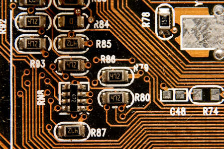 macro shot of circuitの写真素材