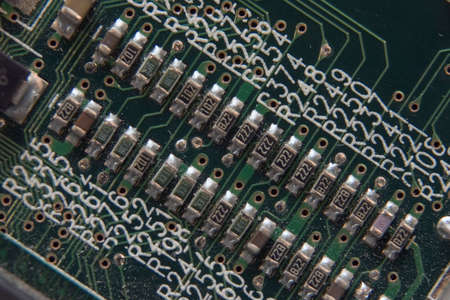 macro shot of circuit