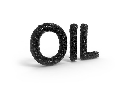 oil  word isolated on white background. 3d renderの写真素材
