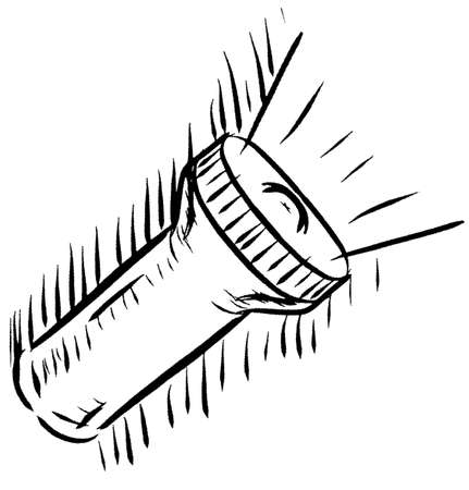 Flashlight iconのイラスト素材
