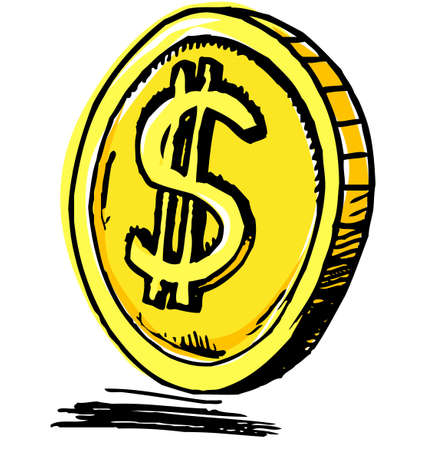 Coin iconのイラスト素材