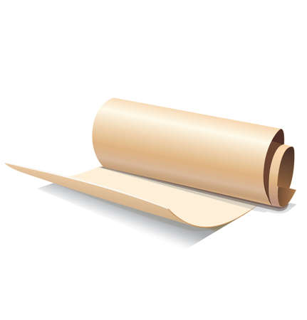 Ancient paper roll iconのイラスト素材