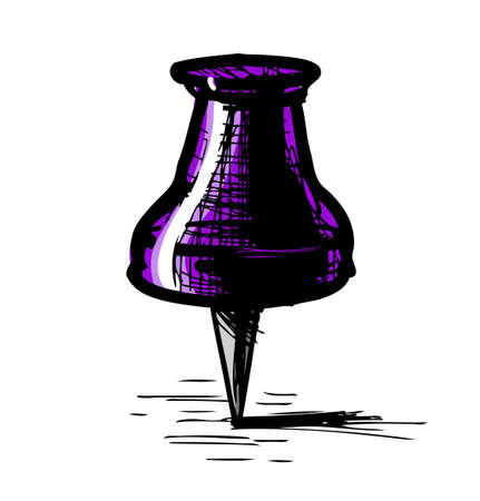 Pointer with flag iconのイラスト素材