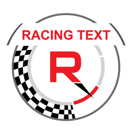 Racing emblem with a place for textのイラスト素材