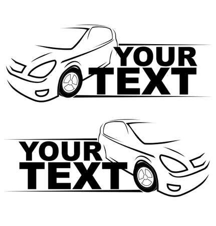 Car racing auto logoのイラスト素材