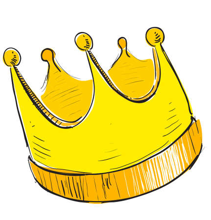 Simple crown iconのイラスト素材
