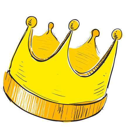 Simple crown iconのイラスト素材