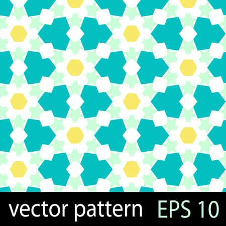 Abstract geometric floral pattern