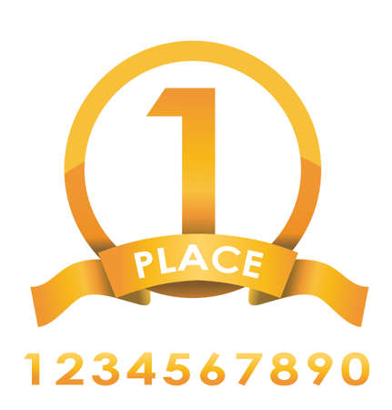 Award badge  golden vector illustrationのイラスト素材