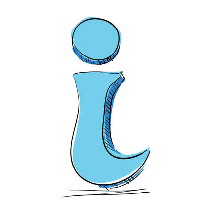Info icon sketch vector illustrationのイラスト素材