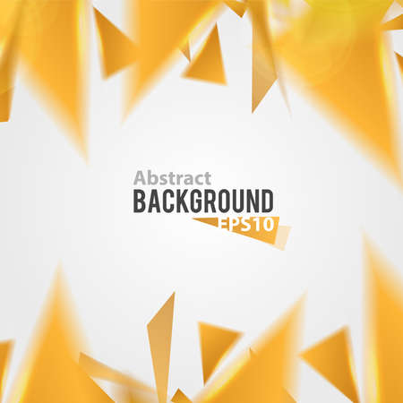 Orange abstract triangle backgroundのイラスト素材