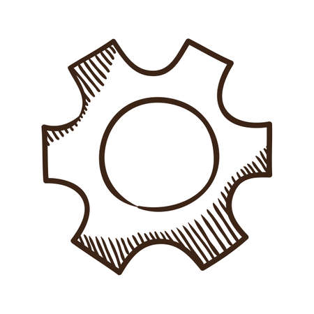 Isolated sketch icon pictogram.のイラスト素材