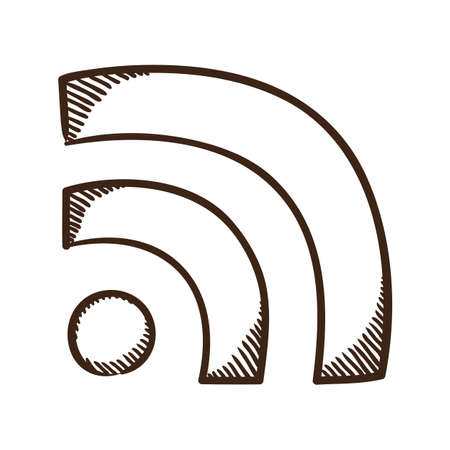 Isolated sketch icon pictogram. 