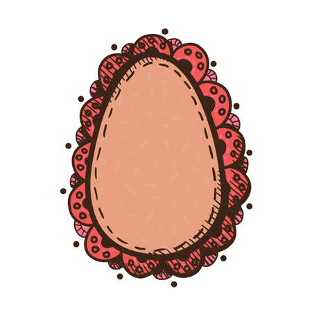 Sketch vector element for spring Easter design.のイラスト素材