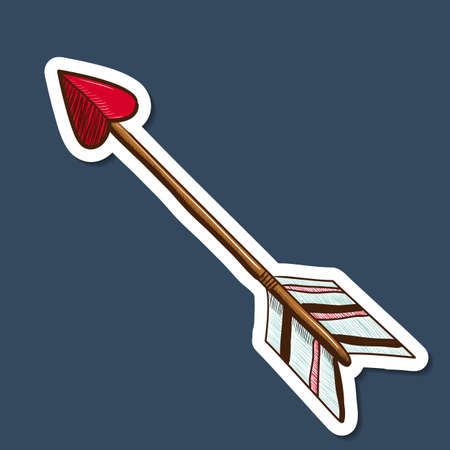 Paper sticker imitation. Vector card concept. Romantic tender designのイラスト素材